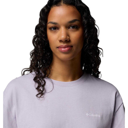Lavender - Side - Columbia Womens-Ladies Floral Oversized T-Shirt