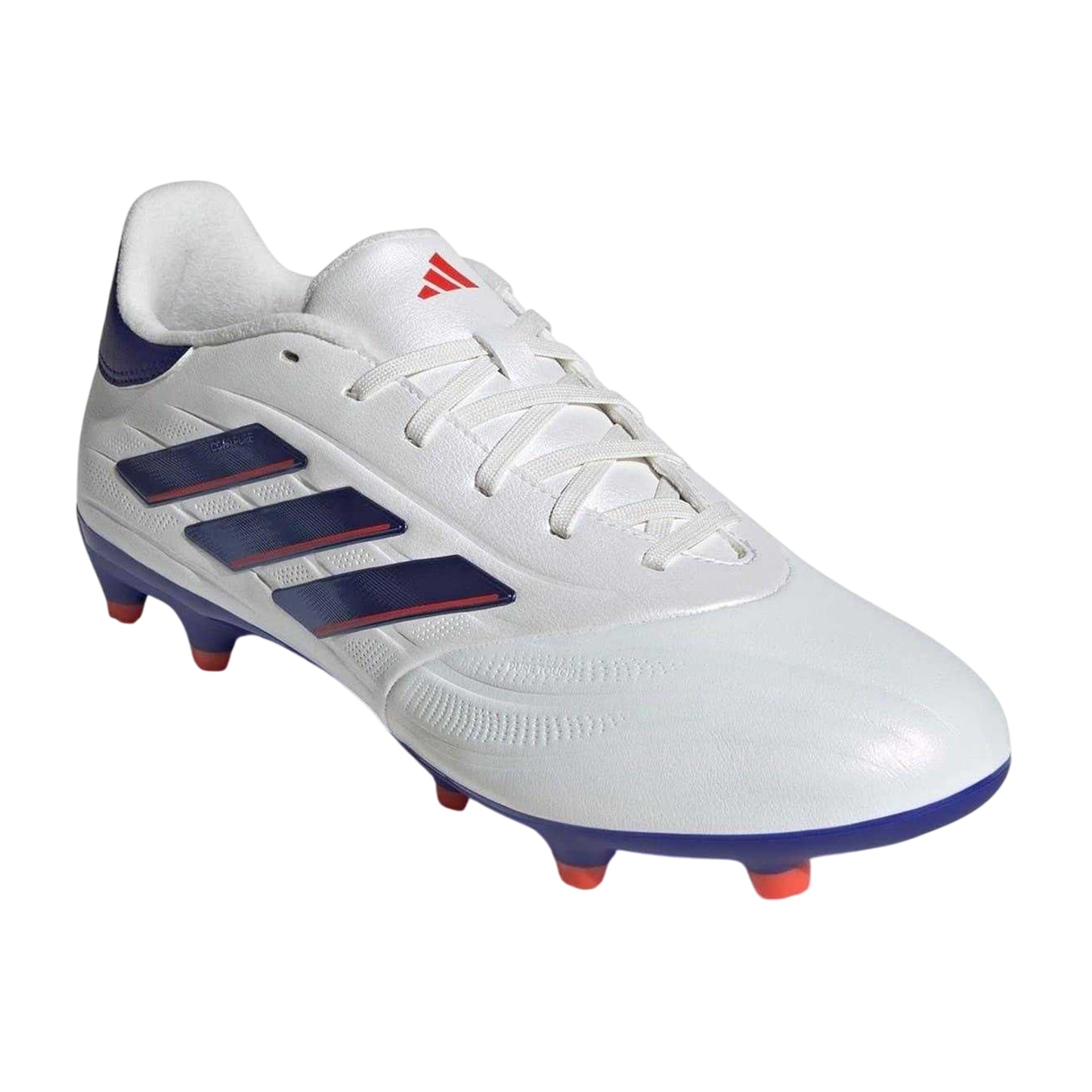 White-Blue - Front - Adidas Mens Copa Pure 2 League Leather Firm Ground Football Boots