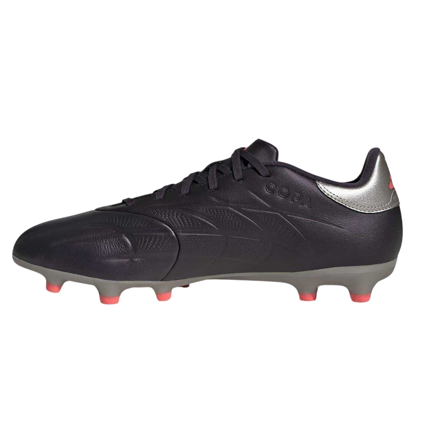Black-Silver - Side - Adidas Mens Copa Pure 2 League Leather Firm Ground Football Boots