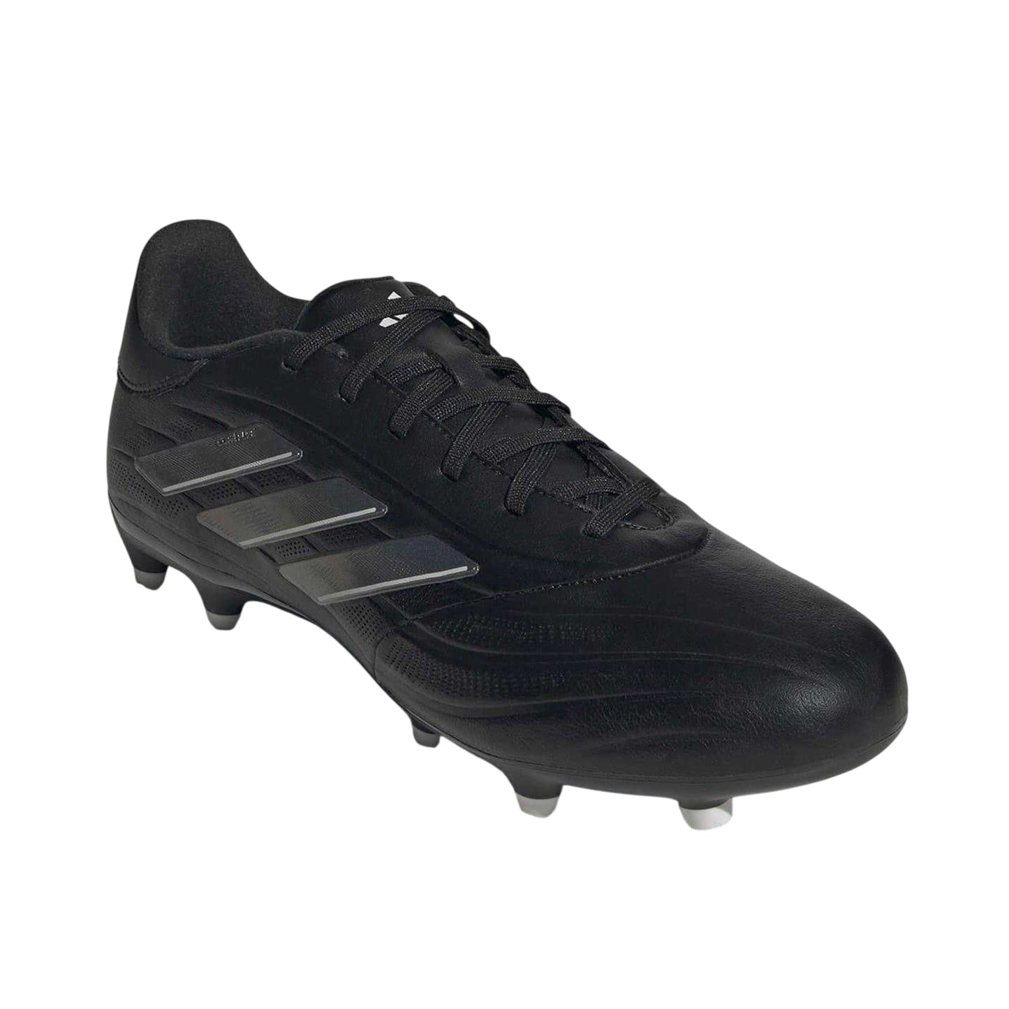 Black-Grey - Front - Adidas Mens Copa Pure 2 League Leather Firm Ground Football Boots