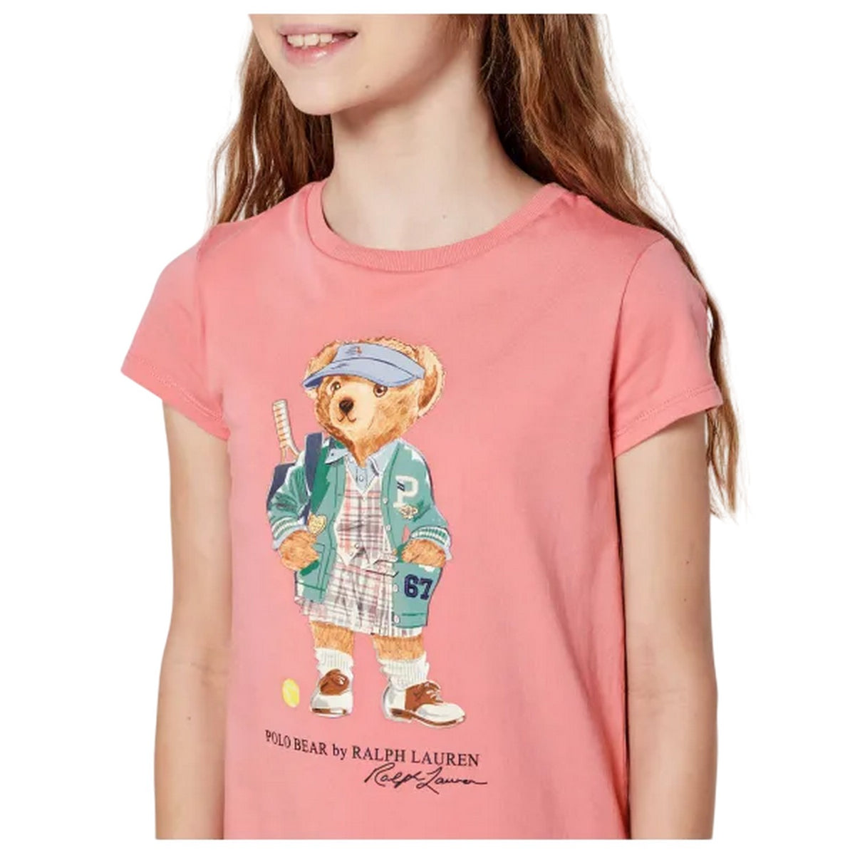 Peony - Side - Ralph Lauren Girls Ruffle Hem T-Shirt Dress