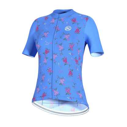 Blue Skies - Front - Bicycle Line Womens-Ladies Garda Cycling Jersey
