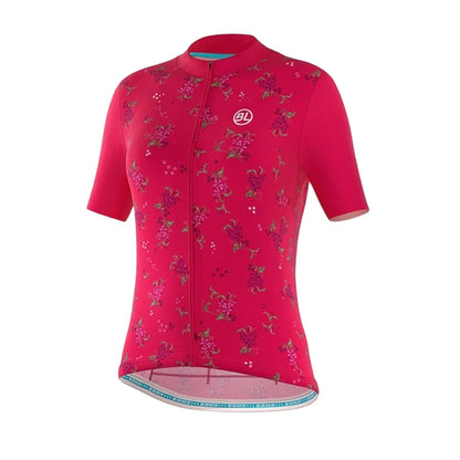 Fuchsia - Front - Bicycle Line Womens-Ladies Garda Cycling Jersey