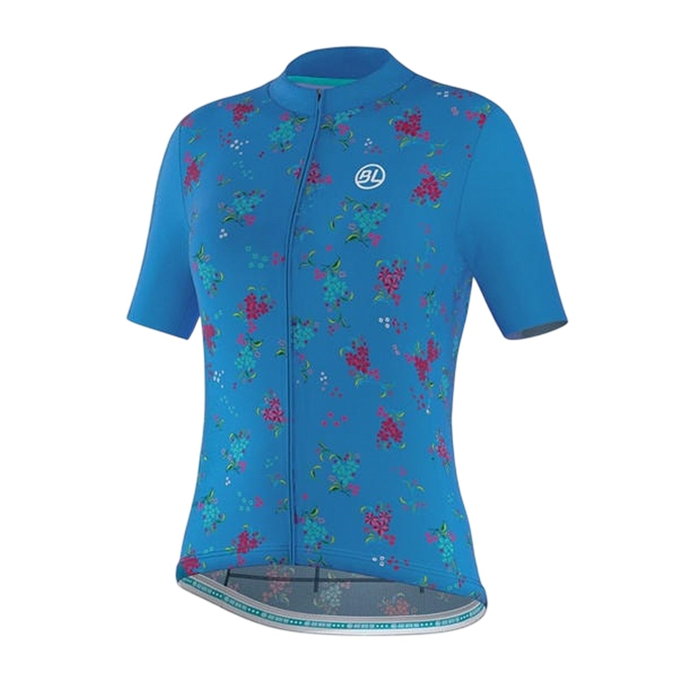 Teal Green - Front - Bicycle Line Womens-Ladies Garda Cycling Jersey