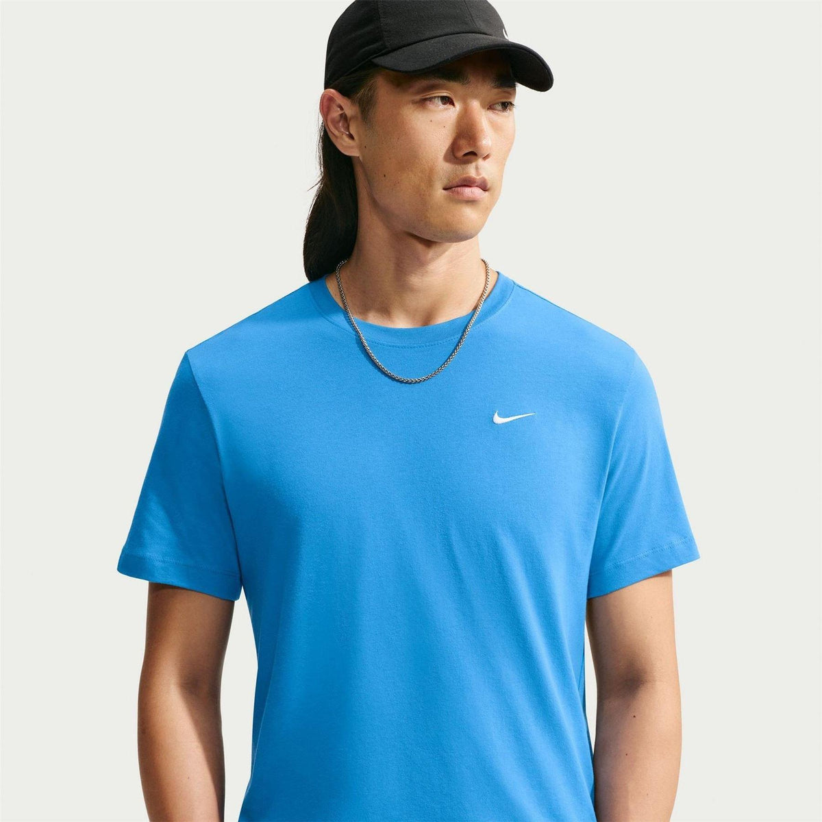 Blue - Front - Nike Mens Club Team Cotton Lightweight T-Shirt