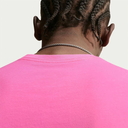 Pink - Back - Nike Mens Club Team Cotton Lightweight T-Shirt