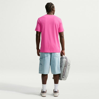 Pink - Pack Shot - Nike Mens Club Team Cotton Lightweight T-Shirt