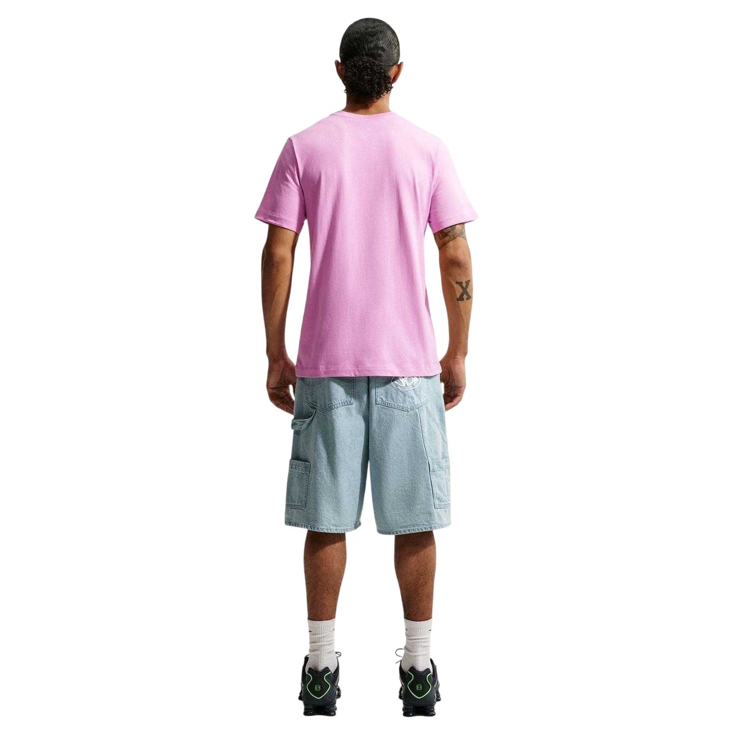 Magenta - Side - Nike Mens Club Team Cotton Lightweight T-Shirt