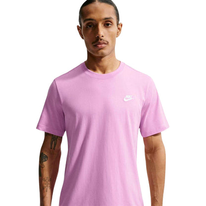 Magenta - Lifestyle - Nike Mens Club Team Cotton Lightweight T-Shirt