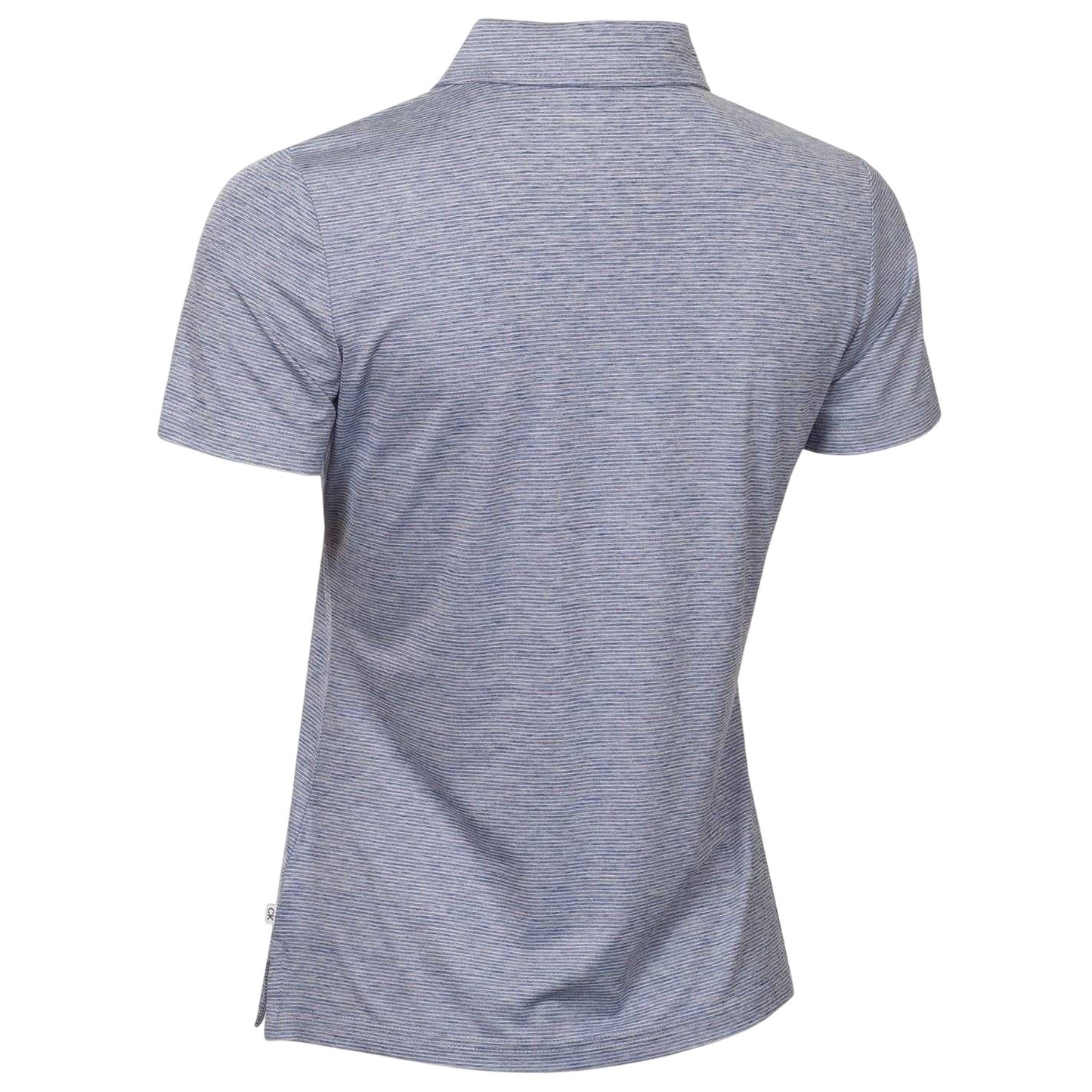 French Navy - Back - Calvin Klein Womens-Ladies Pinstripe Performance Polo Shirt