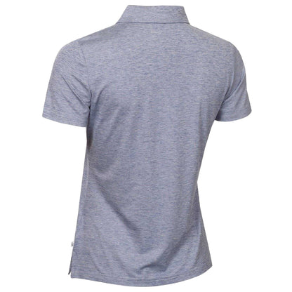 French Navy - Back - Calvin Klein Womens-Ladies Pinstripe Performance Polo Shirt