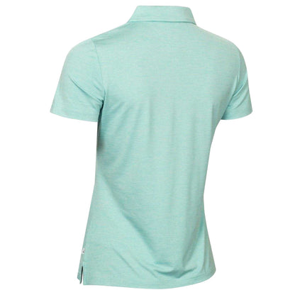 Jade Green - Back - Calvin Klein Womens-Ladies Pinstripe Performance Polo Shirt