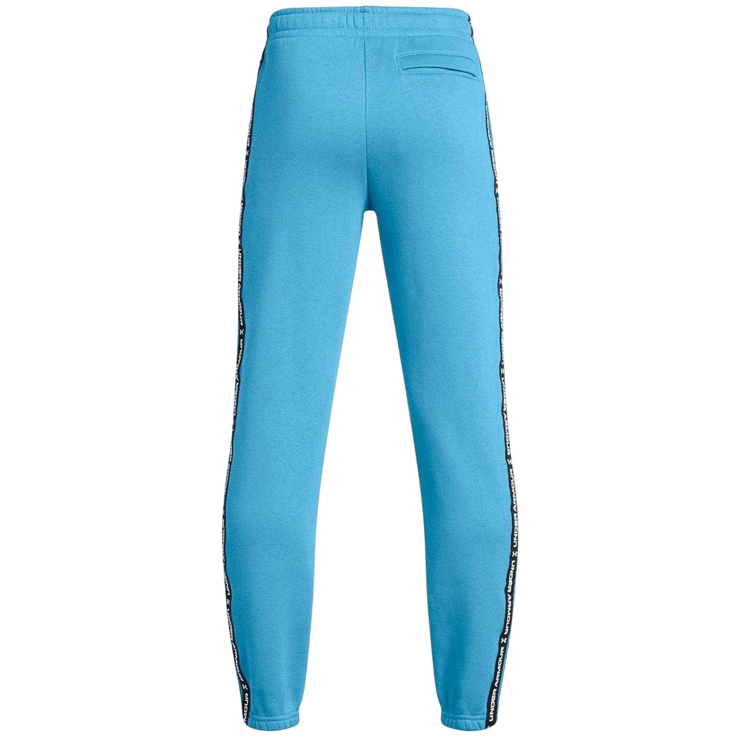 Ethereal Blue-Black - Back - Under Armour Girls Icon Fleece Logo Running Shorts