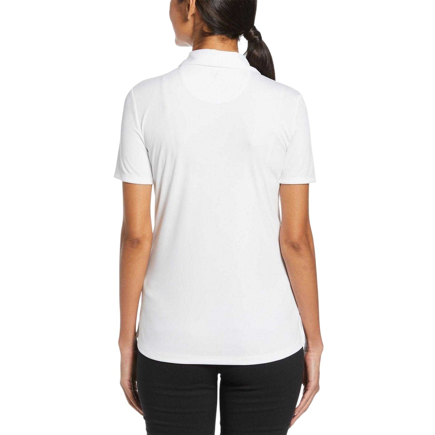 Bright White - Back - Callaway Womens-Ladies Tourn Regular Polo Shirt