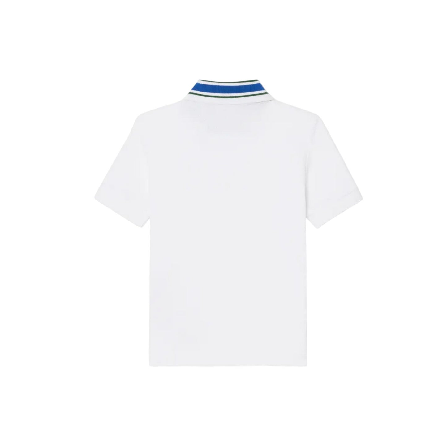 White - Back - Lacoste Childrens-Kids Logo Collared Polo Shirt