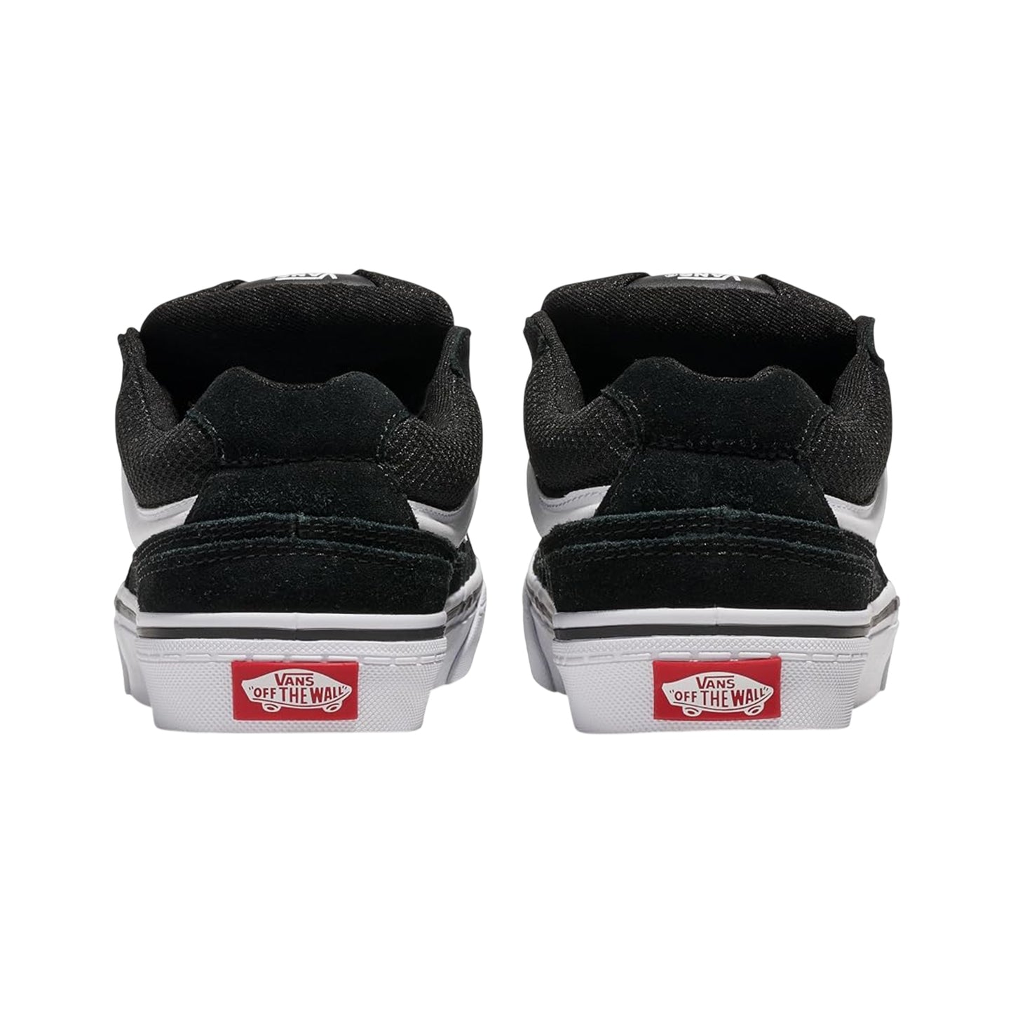 Black-White - Back - Vans Womens-Ladies Caldrone Suede Trainers