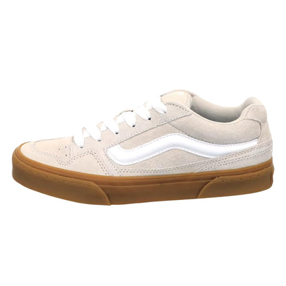 Taupe-Mist - Side - Vans Womens-Ladies Caldrone Suede Trainers