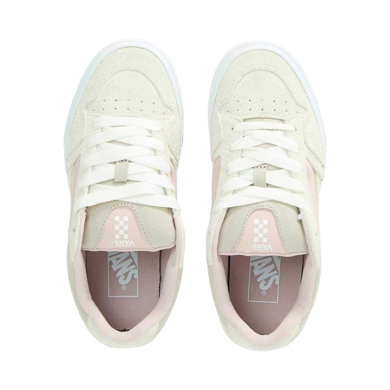 Sepia Rose - Side - Vans Womens-Ladies Caldrone Suede Trainers