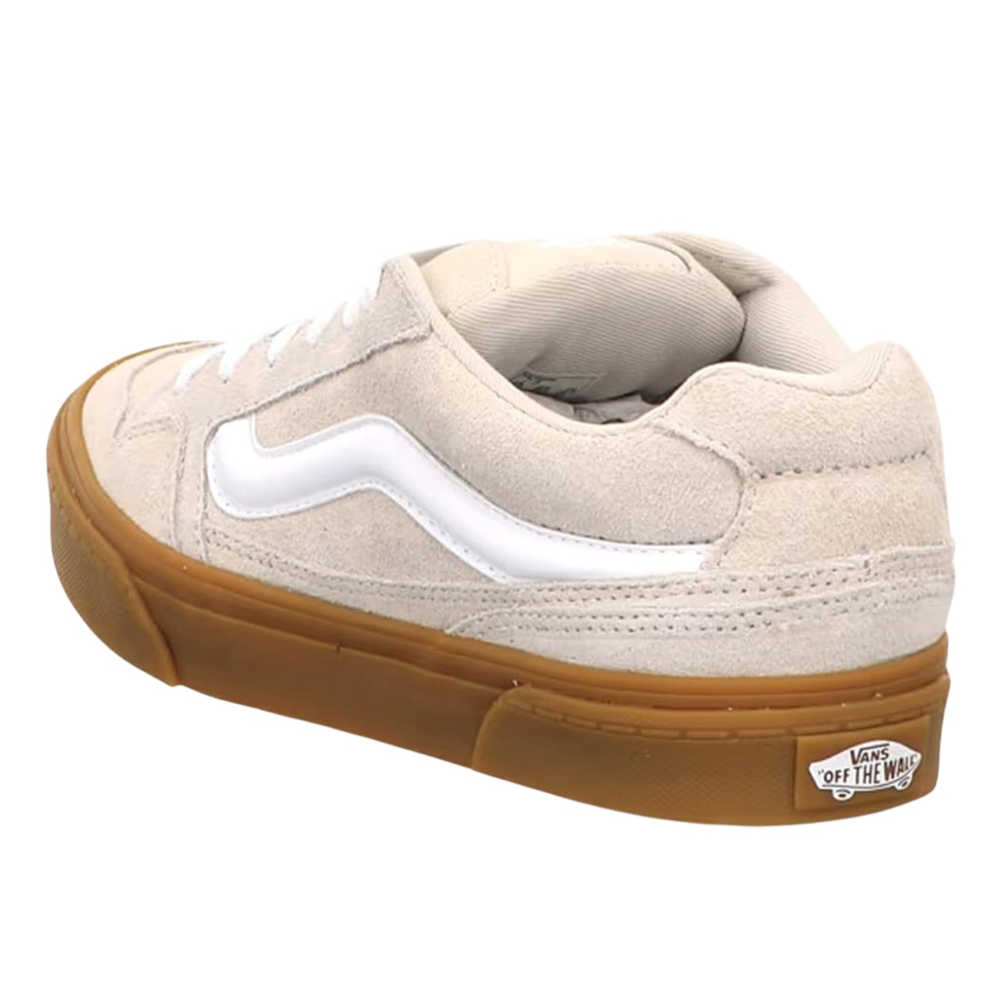 Taupe-Mist - Back - Vans Womens-Ladies Caldrone Suede Trainers