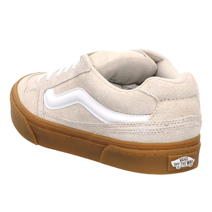 Taupe-Mist - Back - Vans Womens-Ladies Caldrone Suede Trainers