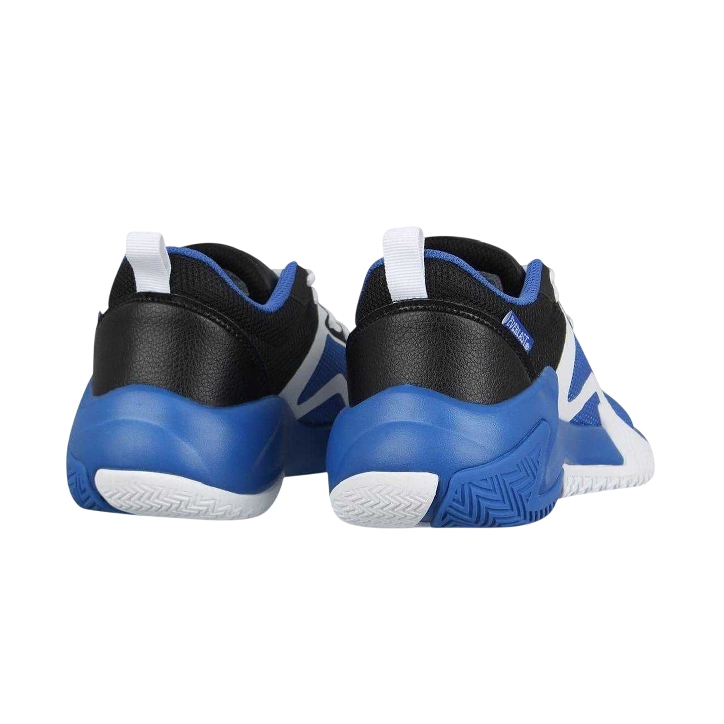 Blue-White-Black - Back - Everlast Childrens-Kids Contrast Leather Lace Up Trainers