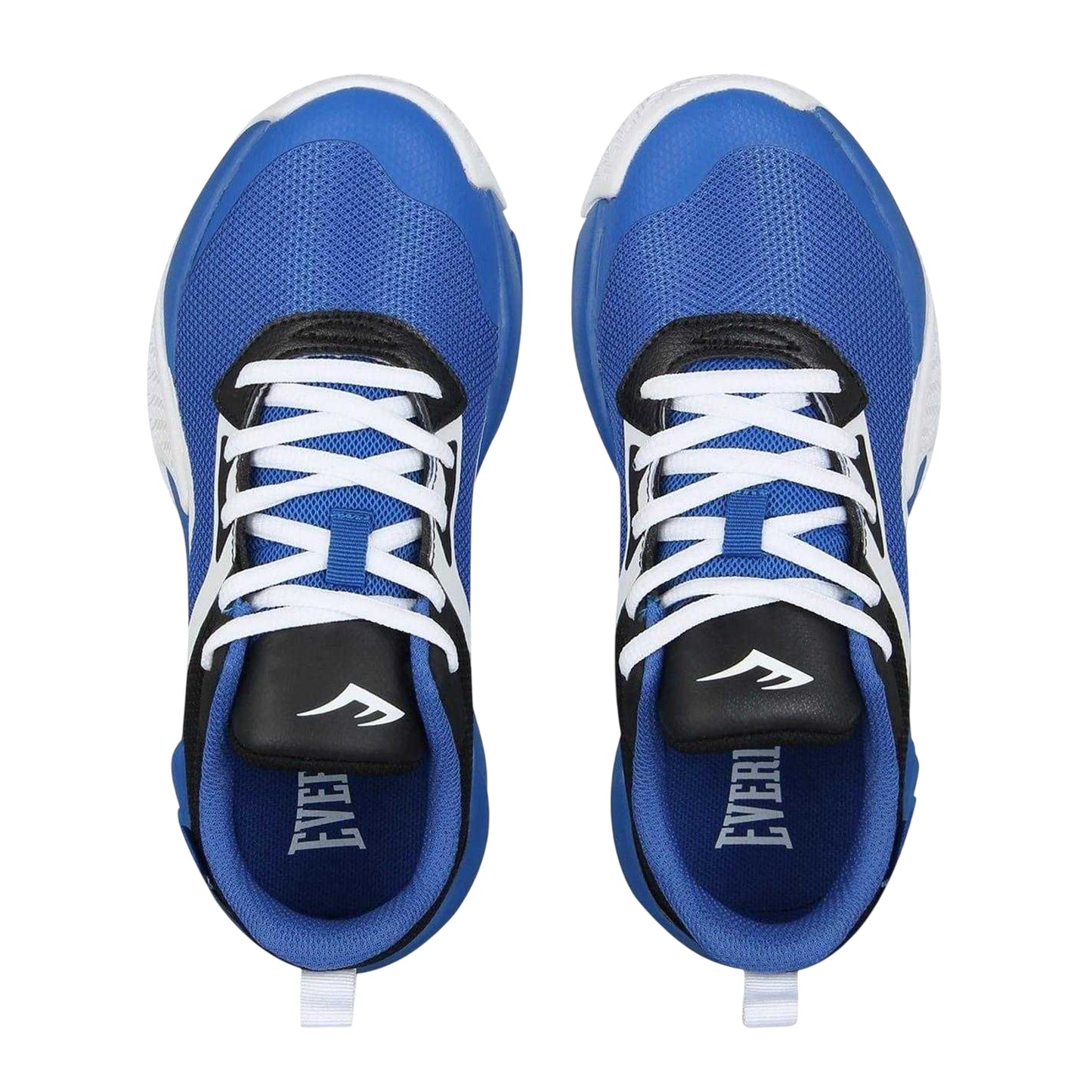 Blue-White-Black - Lifestyle - Everlast Childrens-Kids Contrast Leather Lace Up Trainers