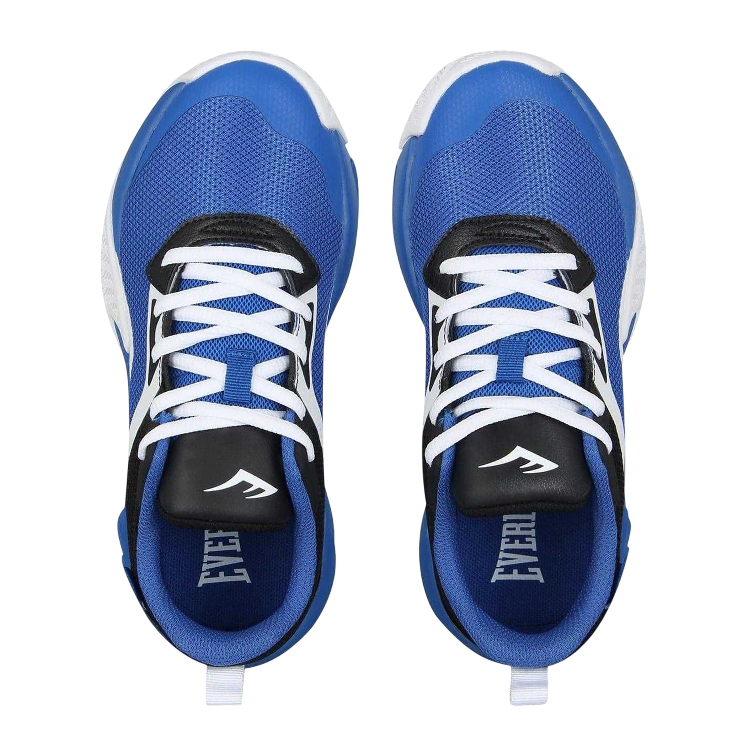 Blue-White-Black - Lifestyle - Everlast Childrens-Kids Contrast Leather Lace Up Trainers