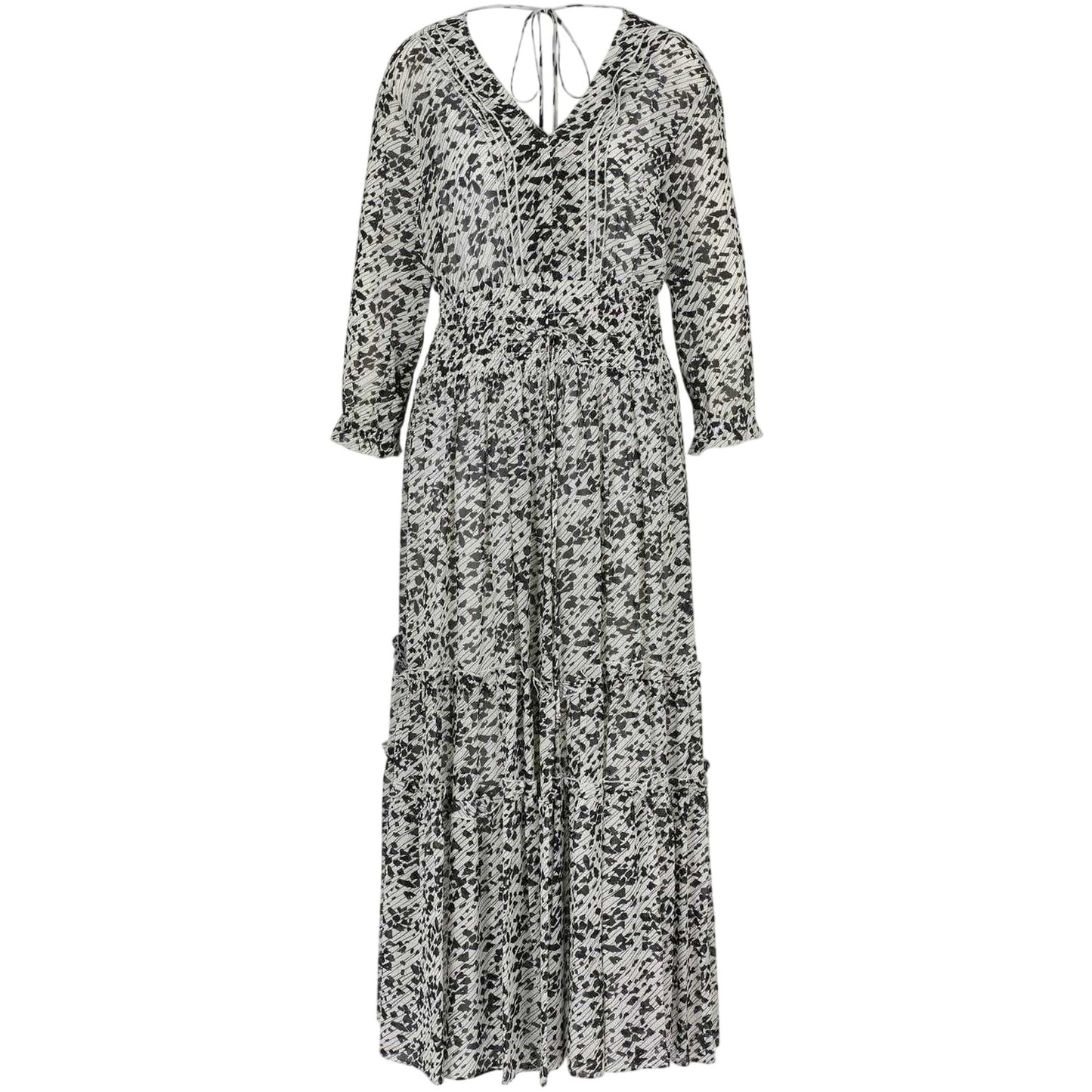 Brown - Front - Boss Womens-Ladies Dellima V Neck Wrap Dress