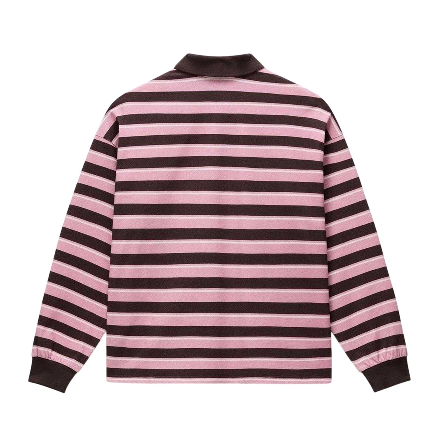Brown-Pink - Back - Napapijri Womens-Ladies Lehua Striped Polo Shirt