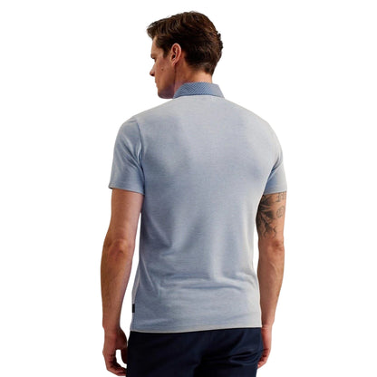 Dark Blue - Back - Ted Baker Mens Naires Regular Polo Shirt