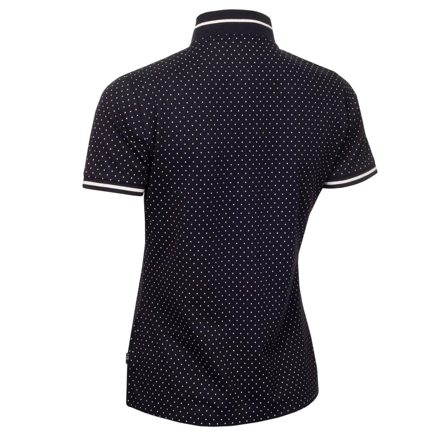 Navy - Back - Calvin Klein Womens-Ladies Camilla Micro-Dot Polo Shirt