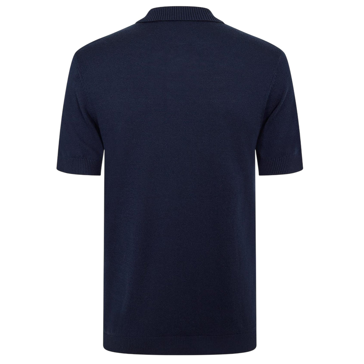 Navy - Back - Jack Wills Mens Ribbed Polo Shirt