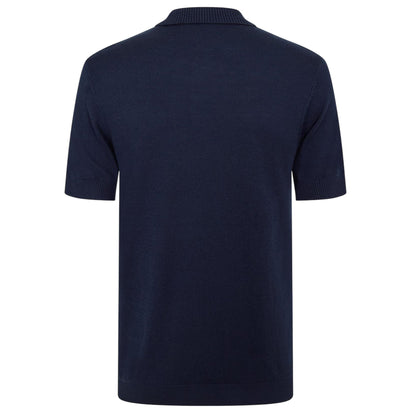 Navy - Back - Jack Wills Mens Ribbed Polo Shirt