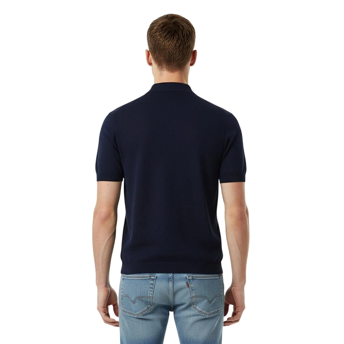 Navy - Lifestyle - Jack Wills Mens Ribbed Polo Shirt