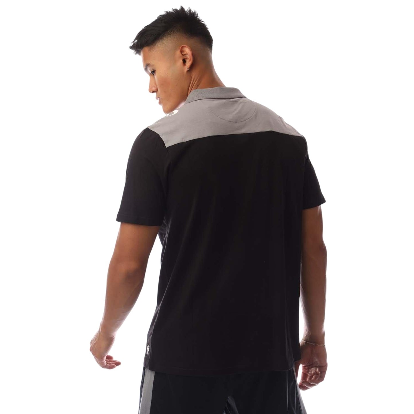Black-Charcoal - Back - Sondico Mens Precision Collared Polo Shirt