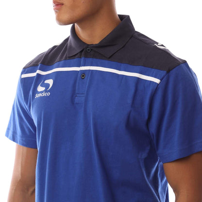 Royal Blue-Navy - Side - Sondico Mens Precision Collared Polo Shirt