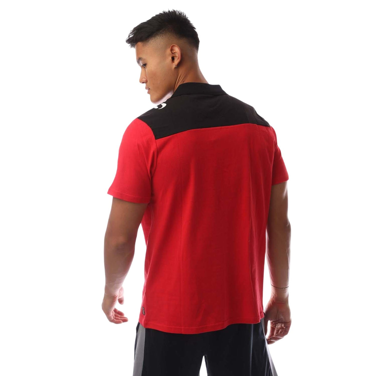Red-Black - Back - Sondico Mens Precision Collared Polo Shirt