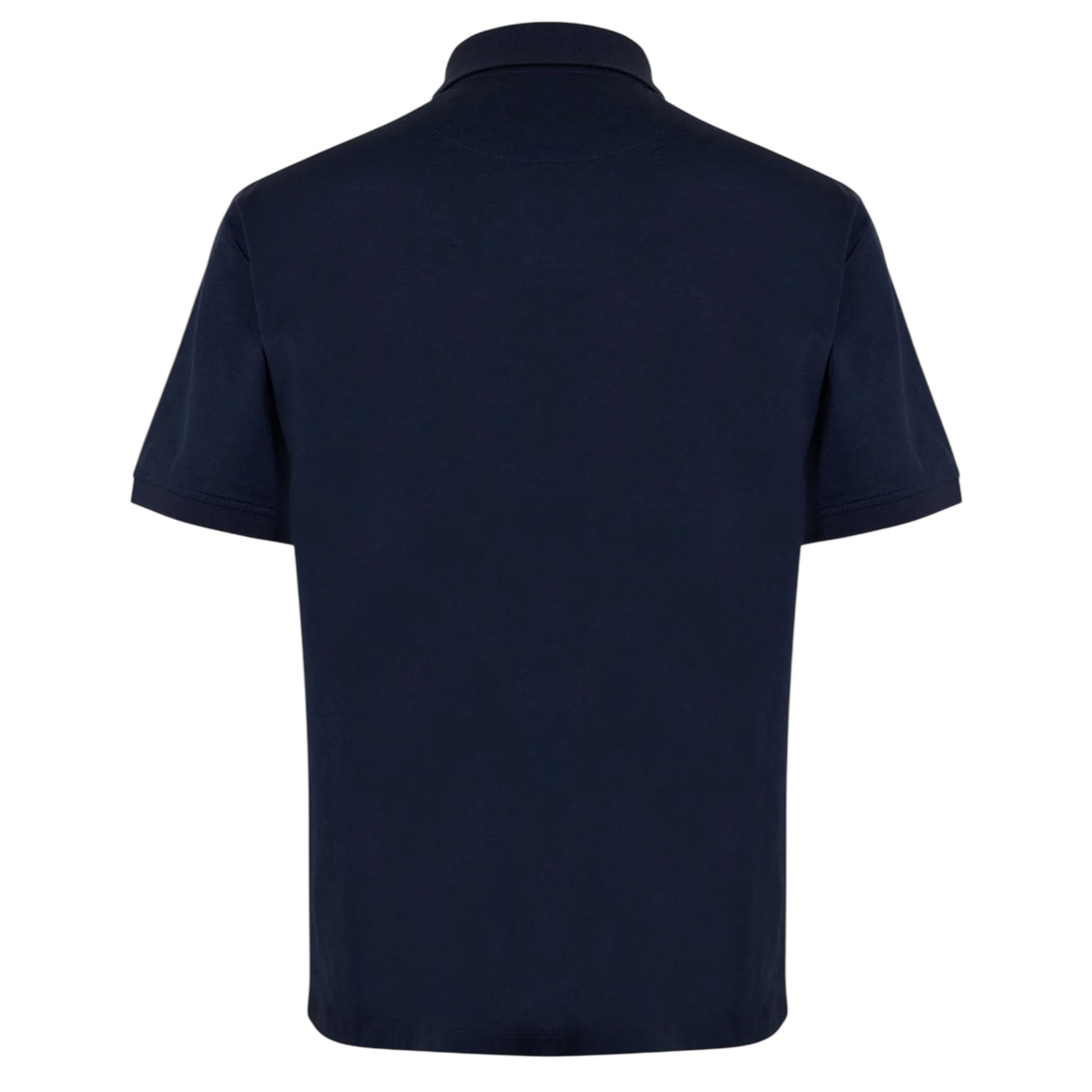 Ink - Back - Belstaff Mens Steel Short-Sleeved Polo Shirt