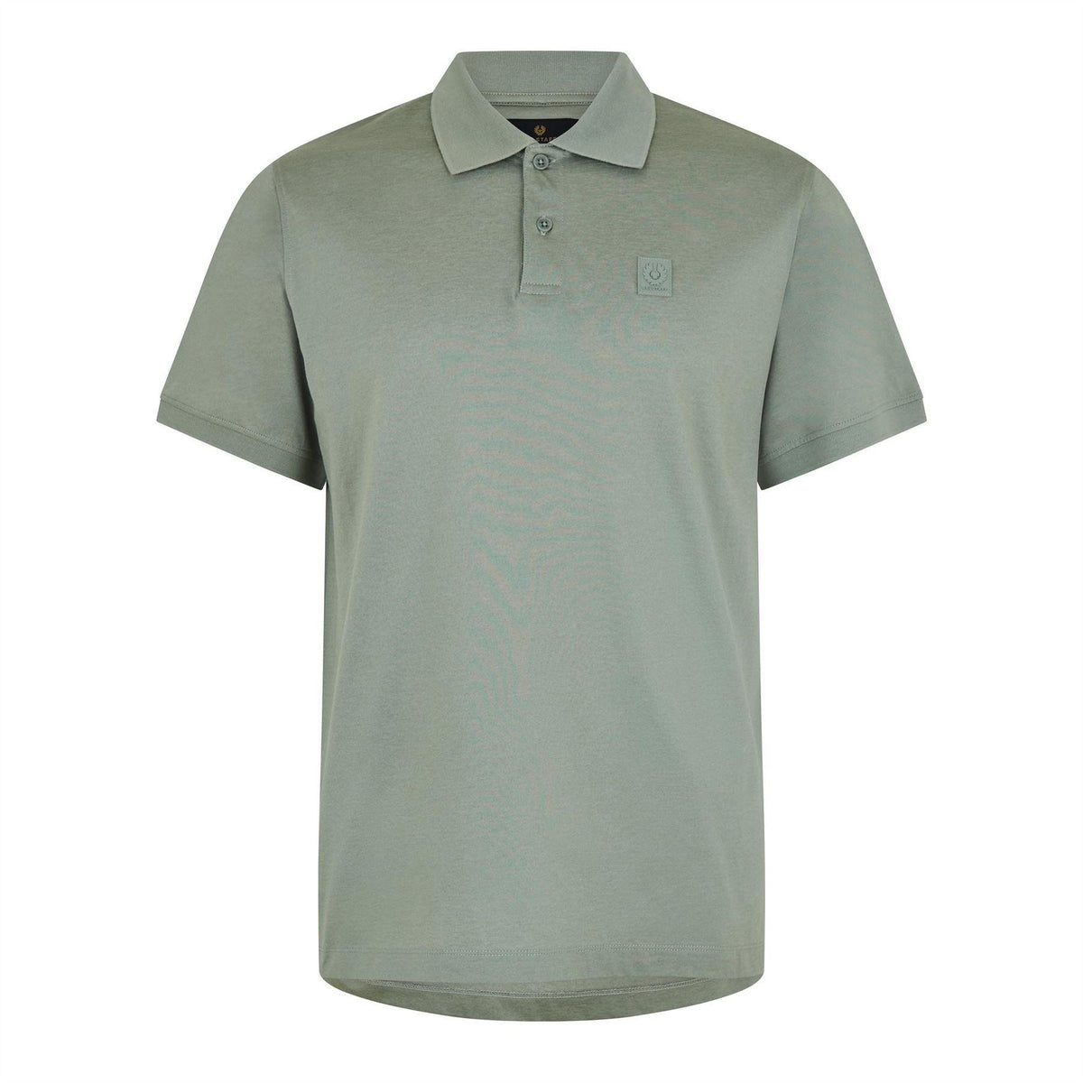 Lichen - Front - Belstaff Mens Steel Short-Sleeved Polo Shirt