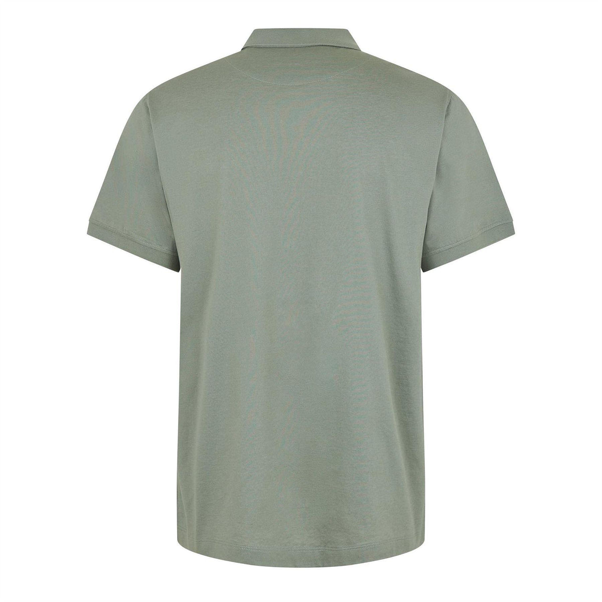 Lichen - Back - Belstaff Mens Steel Short-Sleeved Polo Shirt