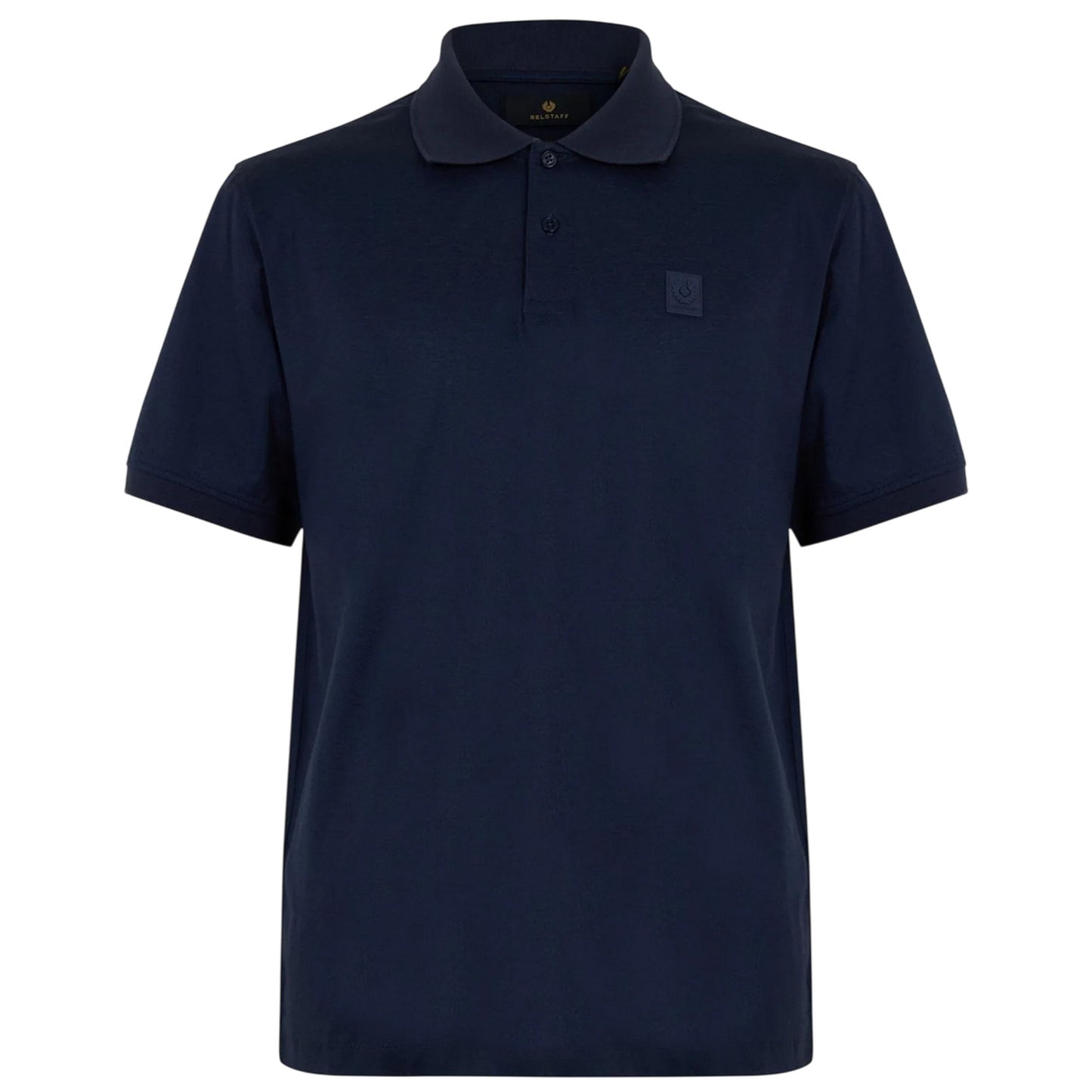 Ink - Front - Belstaff Mens Steel Short-Sleeved Polo Shirt