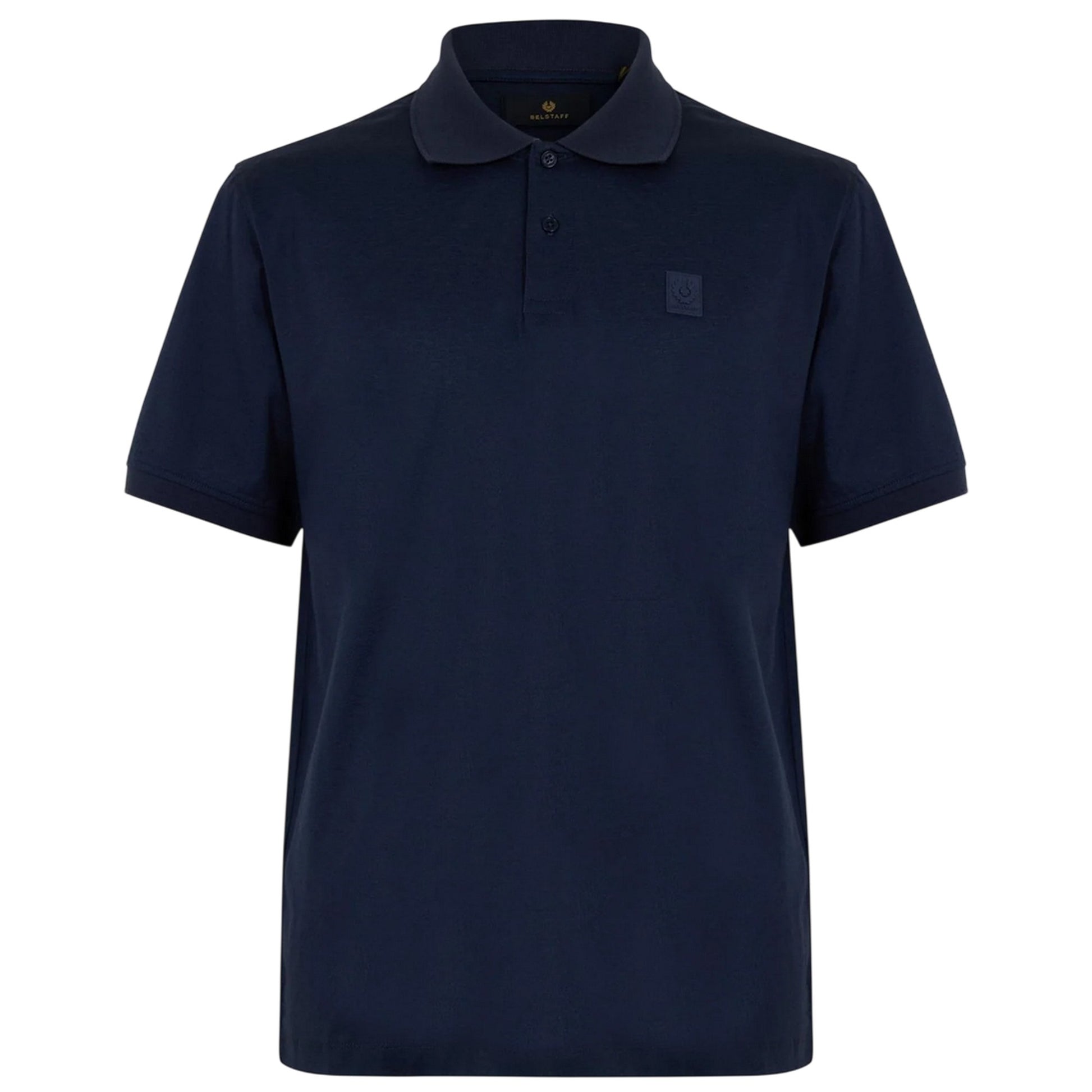 Ink - Front - Belstaff Mens Steel Short-Sleeved Polo Shirt