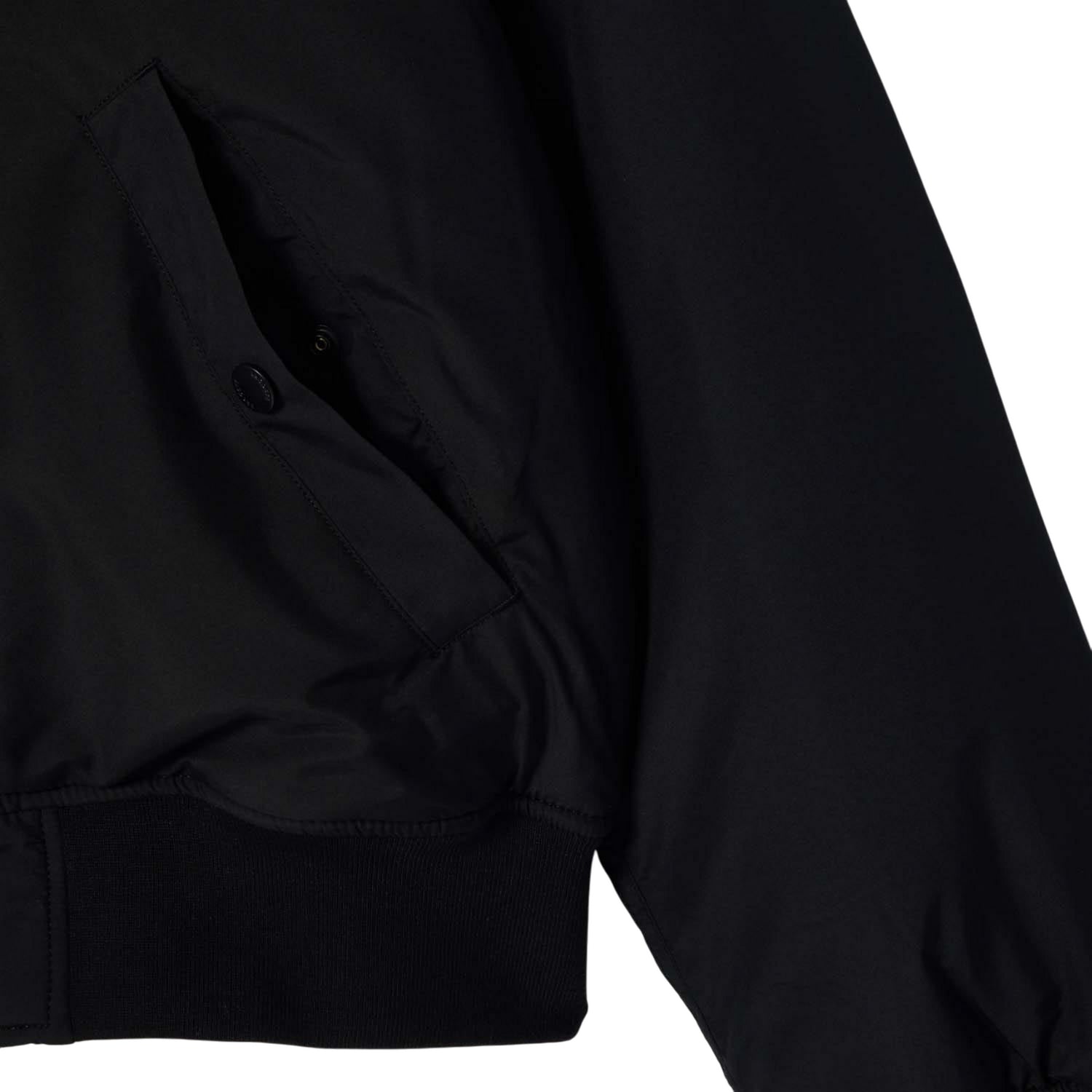 Black-Beige - Side - Lacoste Mens Water Repellent Padded Bomber Jacket
