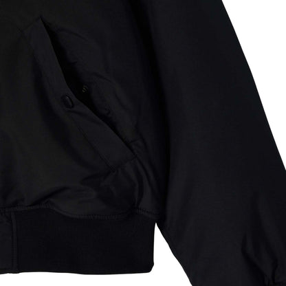 Black-Beige - Side - Lacoste Mens Water Repellent Padded Bomber Jacket