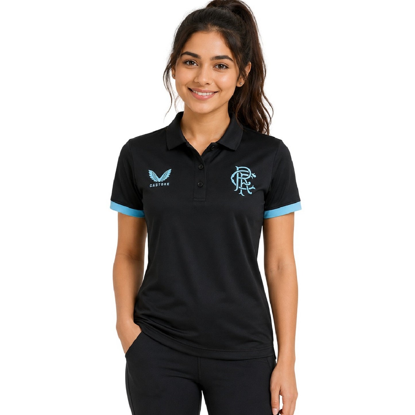 Brilliant White - Lifestyle - Castore Womens-Ladies Polo Shirt