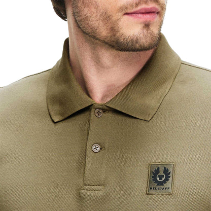 Fatigue Green - Lifestyle - Belstaff Mens Pique Polo Shirt