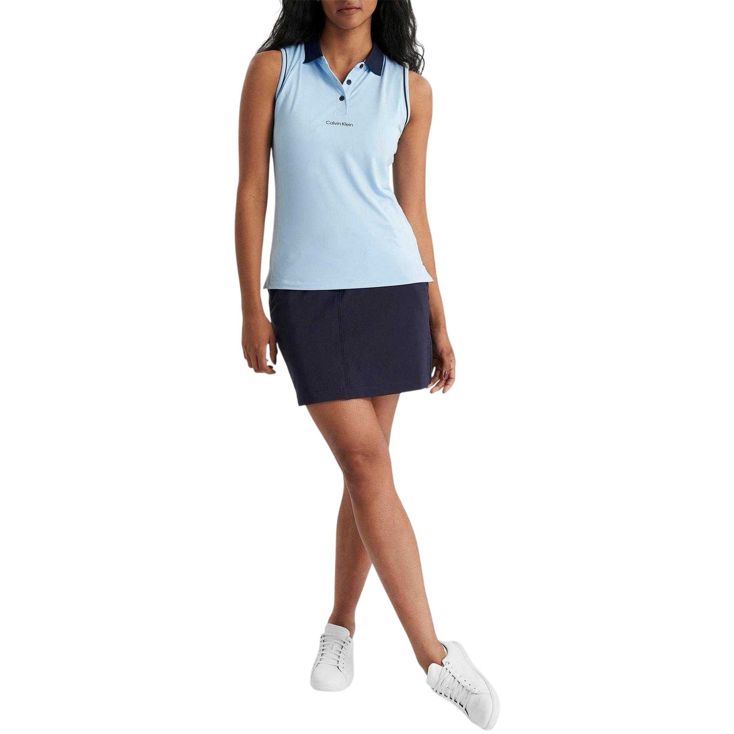 Blue Bell - Back - Calvin Klein Womens-Ladies Manelle Sleeveless Polo Shirt