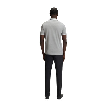 Silver - Back - Boss Mens Paddy Euro Polo Shirt