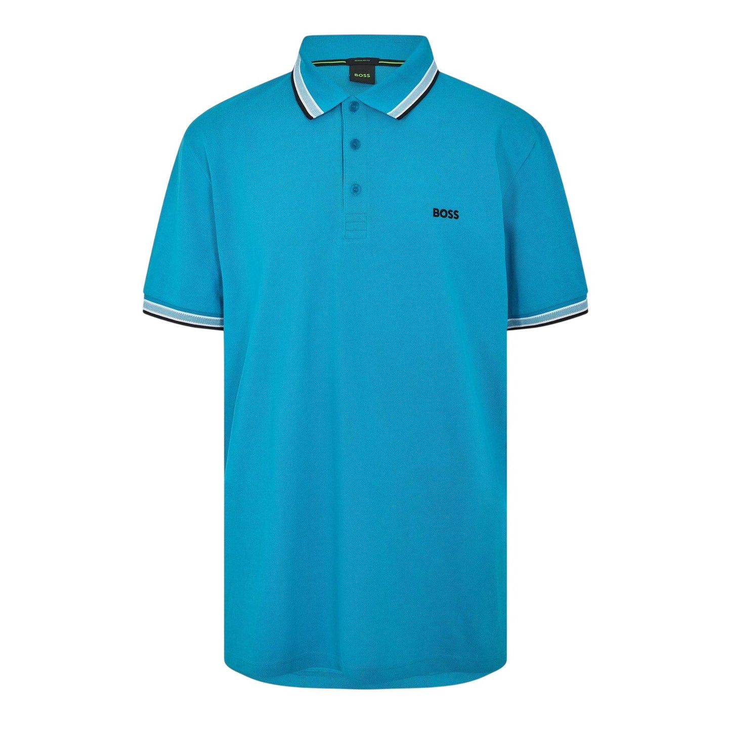 Turquoise-Aqua - Front - Boss Mens Paddy Euro Polo Shirt