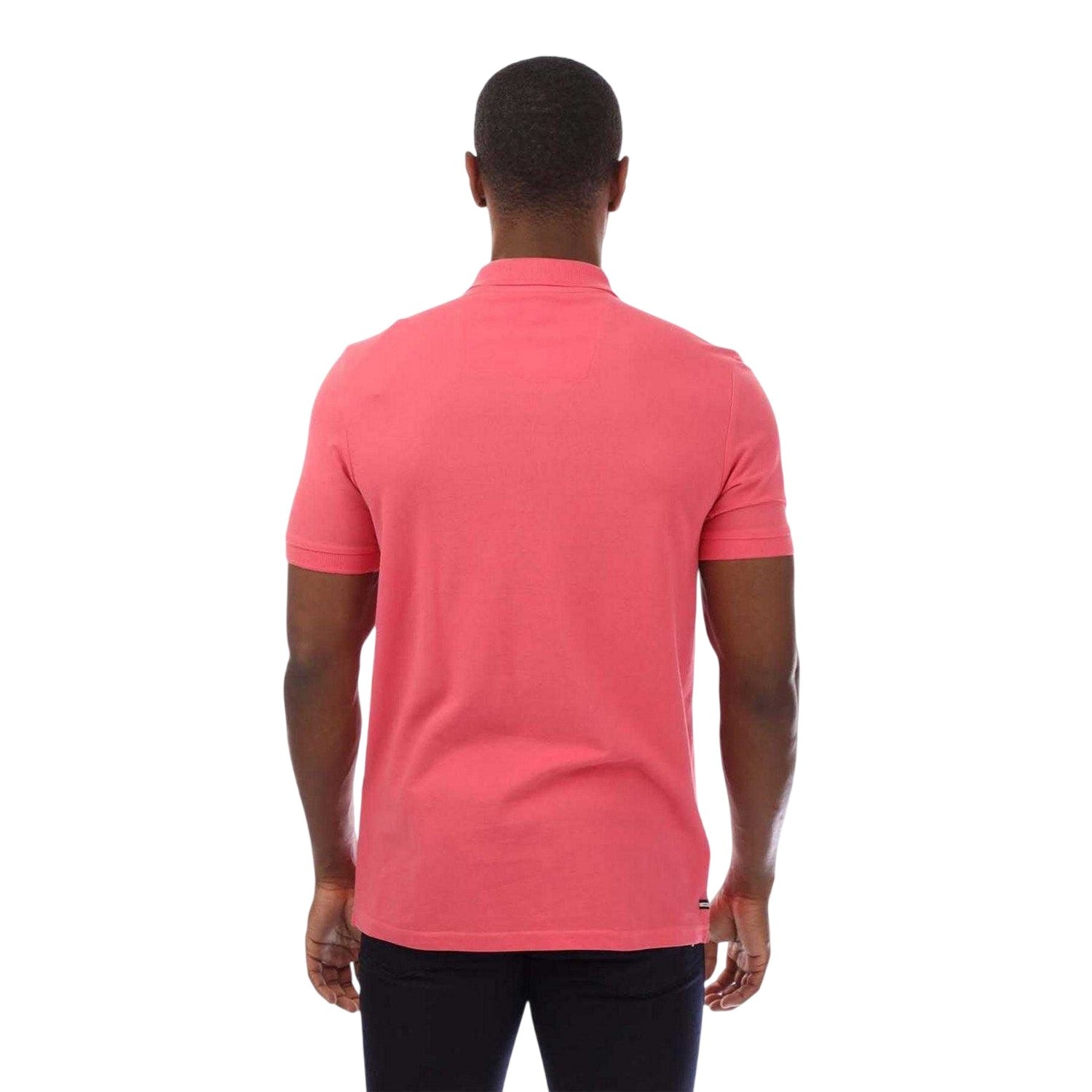 Rose - Back - Weekend Offender Mens Barnum Short-Sleeved Polo Shirt